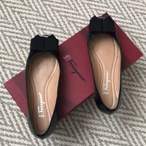 Salvatore Ferragamo Black Flats